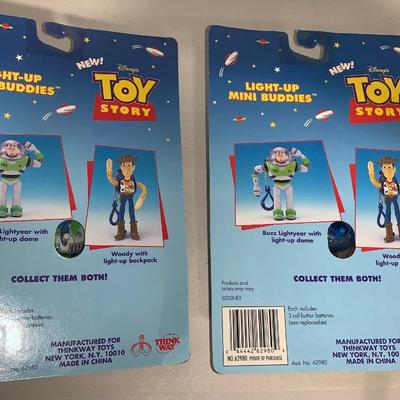 Lot of Two (2) Disney Toy Story Light-Up Mini Buddies