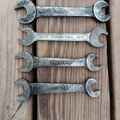 VINTAGE AND ANTIQUE COMBINATION WRENCHES