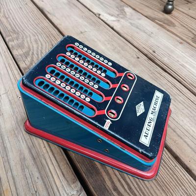 COLLEGIATE TOY TYPEWRITER AND WOLVERINE ADDING MACHINE