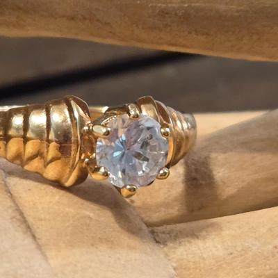 14k HGE Ring with Cubic Zirconia