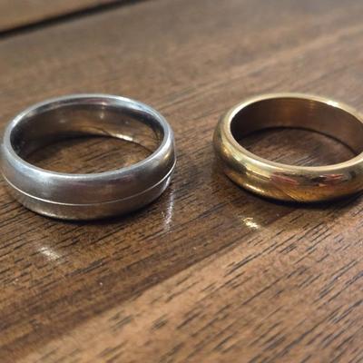 Gold and Silver Tone Bands
