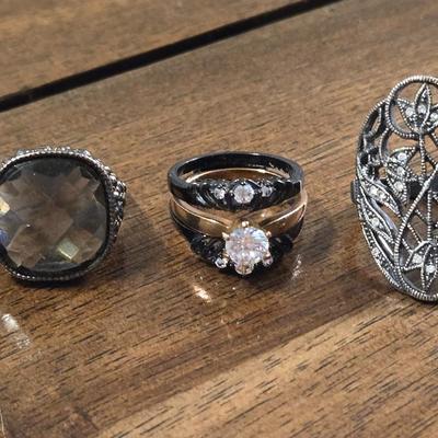 (3) Fashion Rings