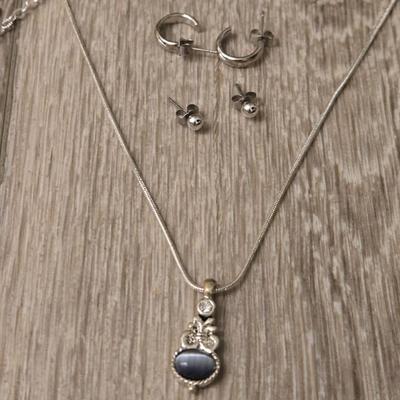 (2) Necklace & Earrings Sets