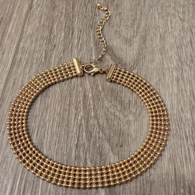 (3) Gold Tone Necklaces