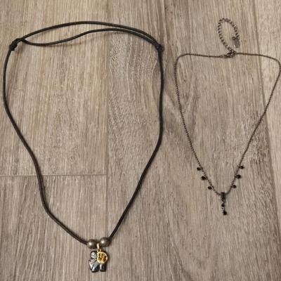 Hematite Necklace and Black Onyx Necklace