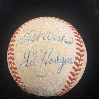 Gil Hodges Signed Baseball