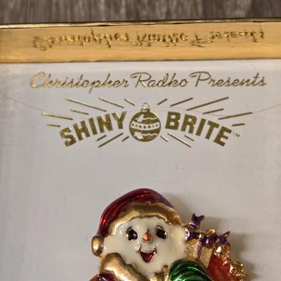 CHRISTOPHER RADKO Shiny Brite Brooch and Earrings