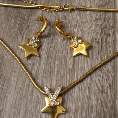 Star Necklace and Earring Set