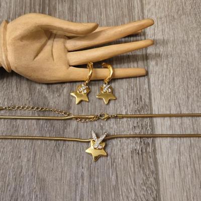 Star Necklace and Earring Set