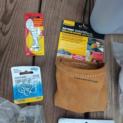 HOUSEHOLD HARDWARE AND A CLAMSHELL TOTE