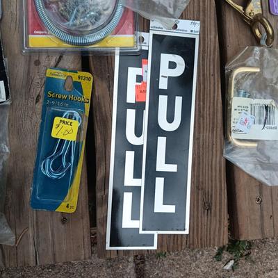 HOUSEHOLD HARDWARE AND A CLAMSHELL TOTE