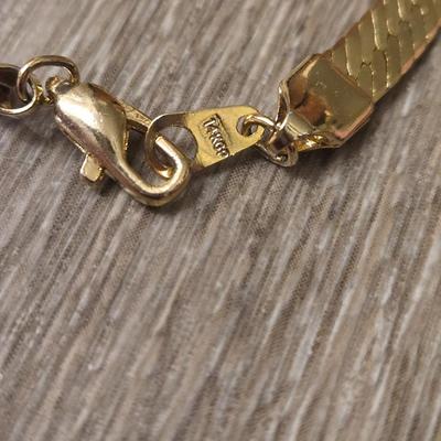 14kt Gold Plate Necklace & Bracelet Set