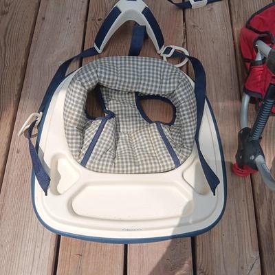 TODDLER DOOR JAMB BOUNCER AND PORTABLE BOOSTER/HIGH CHAIR
