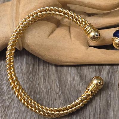 Gold Tone Cuff Bracelets