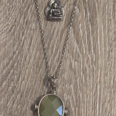 Stone Pendant Necklaces (3)