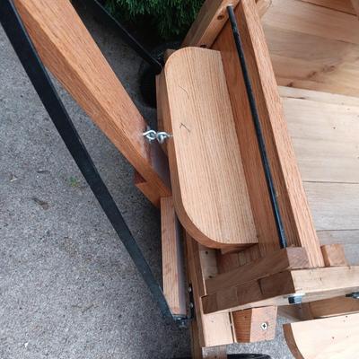 SOLID WOOD PULL CART
