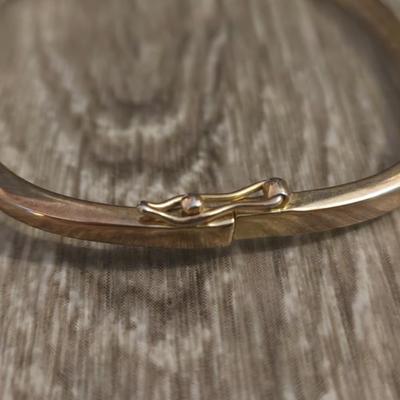 Gold Plated & Cubic Zirconia Necklace and (2) Bracelets