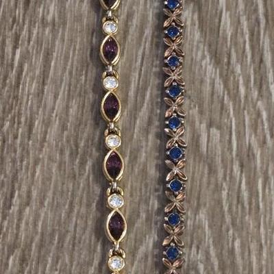 (2) Fashion Tennis Bracelets