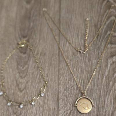 Sagittarius Pendant Necklace and Anklet