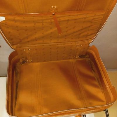 3 PIECE SOFT SIDED LUGGAGE, LUGGAGE CART AND VINTAGE SUITCASE
