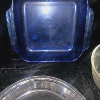LARGE PYREX BOWL, REFRIGERATOR DISH AND MORE