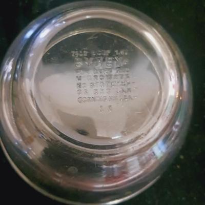LARGE PYREX BOWL, REFRIGERATOR DISH AND MORE