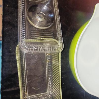 LARGE PYREX BOWL, REFRIGERATOR DISH AND MORE