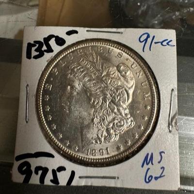 1881 CARSON CITY UNCIRULATED MORGAN EMMACULATE SILVER 1$ U S COIN