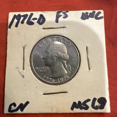 1776-1976 Bicentennial UNCIRCULATED QUATER U S COIN SUPER RARE