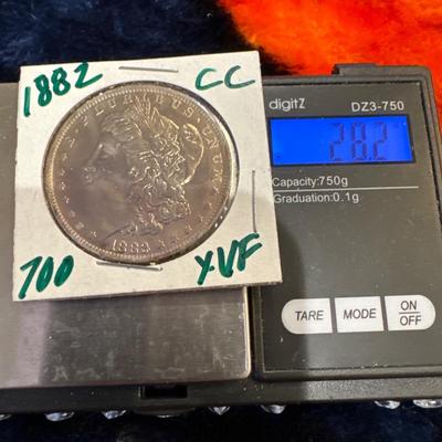 1882 CARSON CITY XVF U S COIN 1$