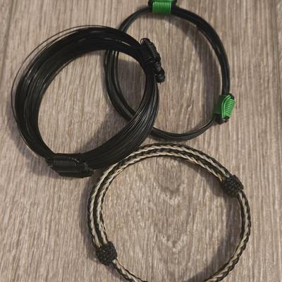 (3) Adjustable Bracelets Unisex
