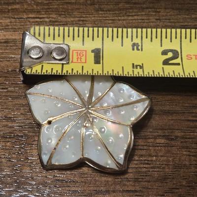 Mother of Pearl Earrings and Brooch