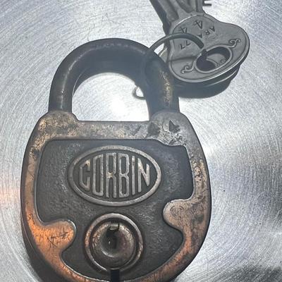 Vintage Corbin Key Lock