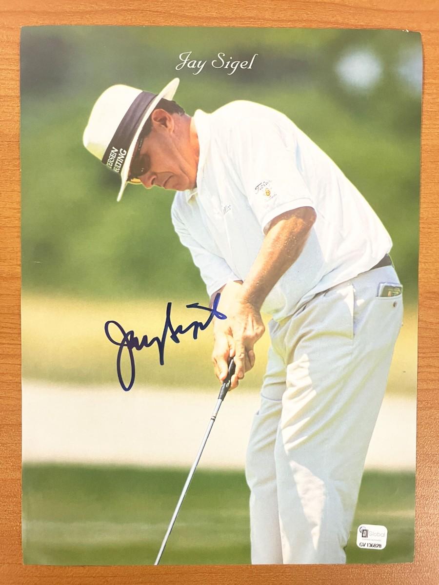 Professional golfer Jay Sigel signed magazine page | EstateSales.org