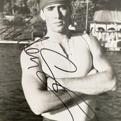 Nicholas Cage signed photo