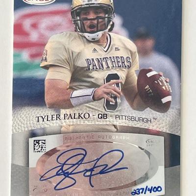 Pittsburgh Panthers Tyler Palko signed  2007 Sagę Hit trading card