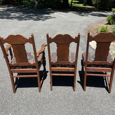 Set of Three Antique Chairs