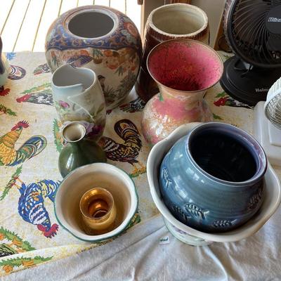Lot of Pottery Bowls Vases
