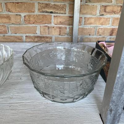 Lot of 4 Glass Serving Bowls