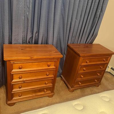 Pair of Solid Wood End Tables (B3-MG)