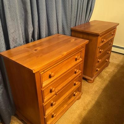 Pair of Solid Wood End Tables (B3-MG)
