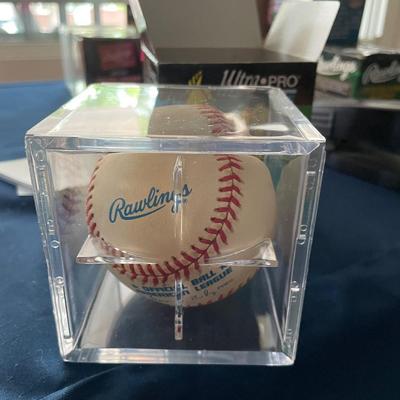 AUTOGRAPHED BASEBALL TED LEPCIO