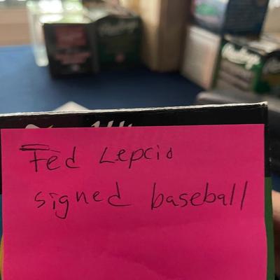 AUTOGRAPHED BASEBALL TED LEPCIO