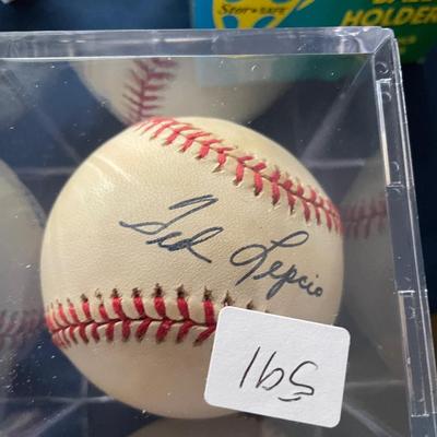 AUTOGRAPHED BASEBALL TED LEPCIO