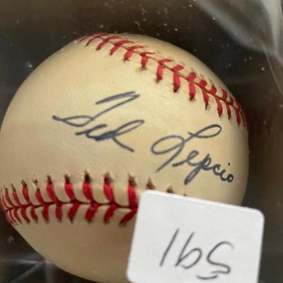AUTOGRAPHED BASEBALL TED LEPCIO