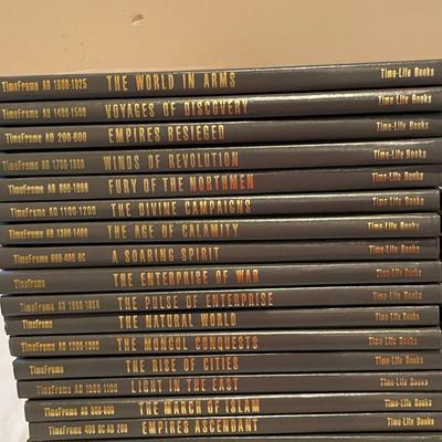 17 VOLUMES OF TIME LIFE TIME FRAME BOOKS