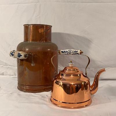 Dutch Copper Dairy Milk Farm Bucket and More (K-DZ)