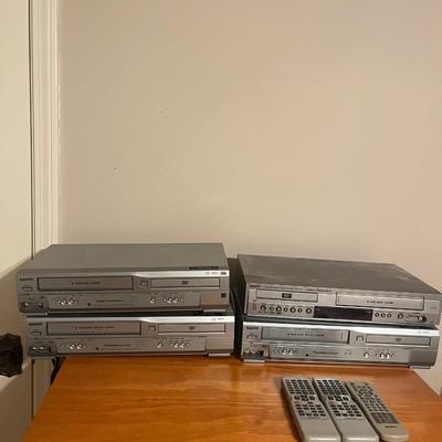Four Sanyo DVD & VCRs (B3-MG)