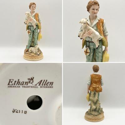 ETHAN ALLEN ~ Pair (2) Porcelain Figurines