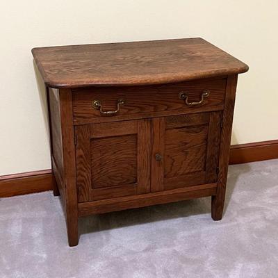 Vtg Solid Wood Wash Table